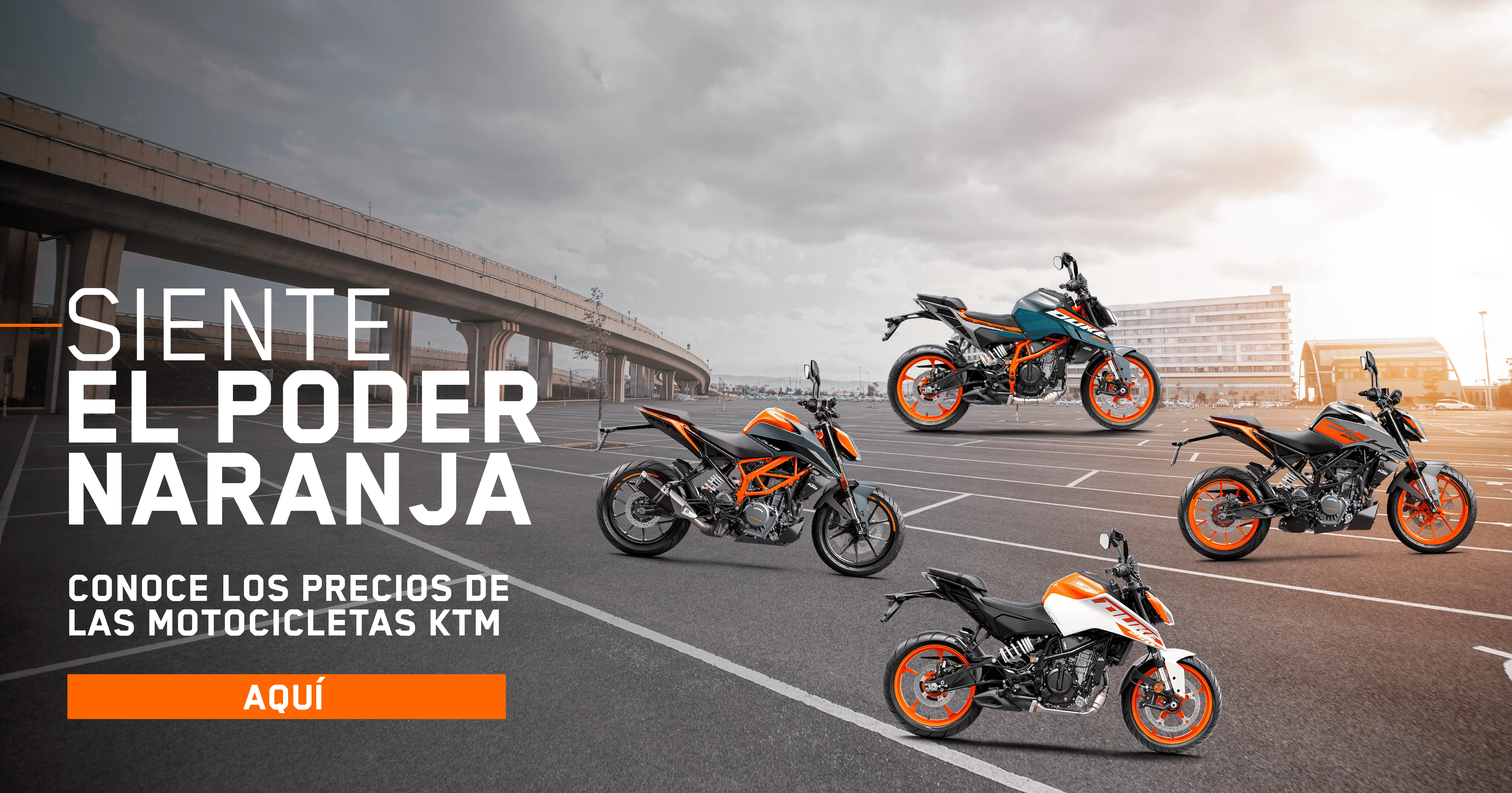 Banner promocional KTM Duke 390 - Moto nueva KTM Duke 390, ofertas en motocicletas KTM, financiamiento rápido, retoma y promociones exclusivas en Concesionario KTM Via Motos, Bogotá, Cundinamarca, KTM Colombia